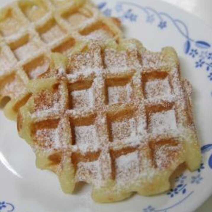 ホットケーキミックスで簡単もちもち♪お豆腐ワッフル